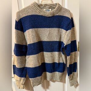 Vintage Environmental Clothing Men’s M Striped Sweater Wool Blend Made in USA